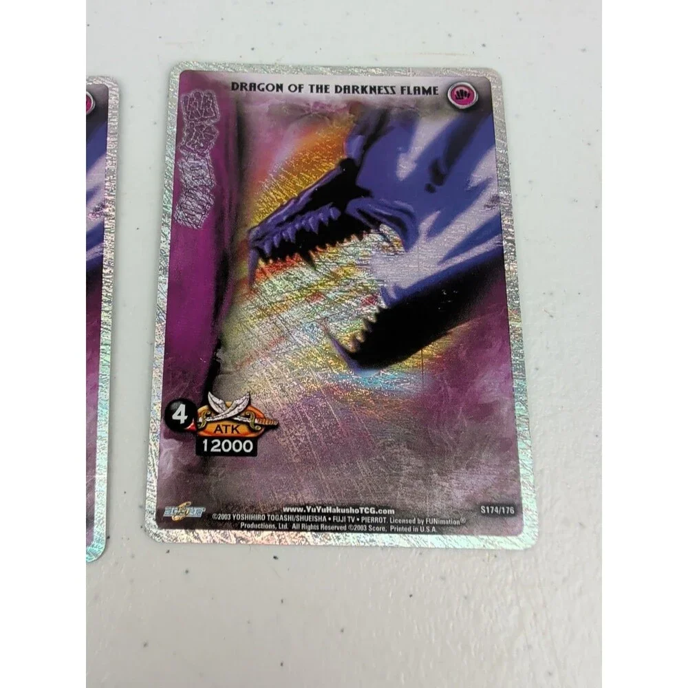 Yu Yu Hakusho TCG CCG Dragon of the Darkness Flame S174/176 1st/Unl Edition X2